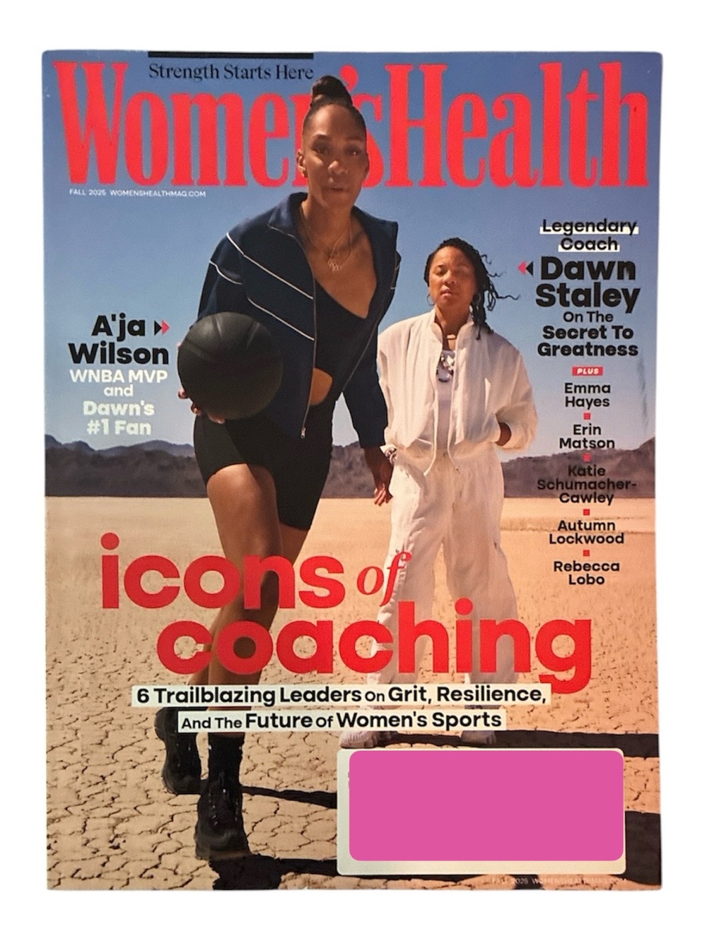 Womens Health Magazine Fall 2025 Dawn Staley and A'ja Wilson Leading Coaches